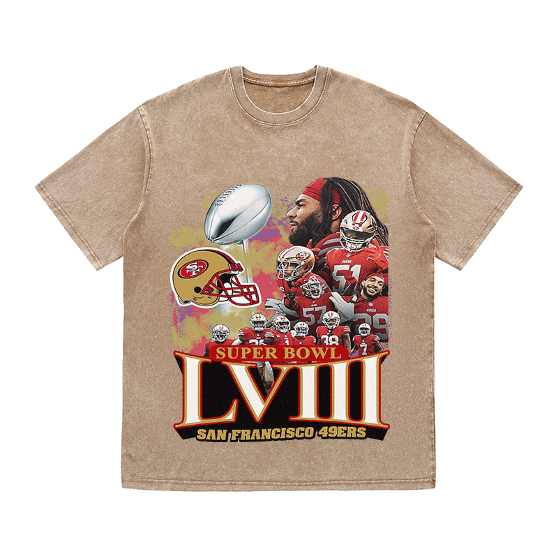 RDMCLOTHINGART tapestry hoodie SUPERBOWL HEAVY WEIGHT COTTON TEE-9206