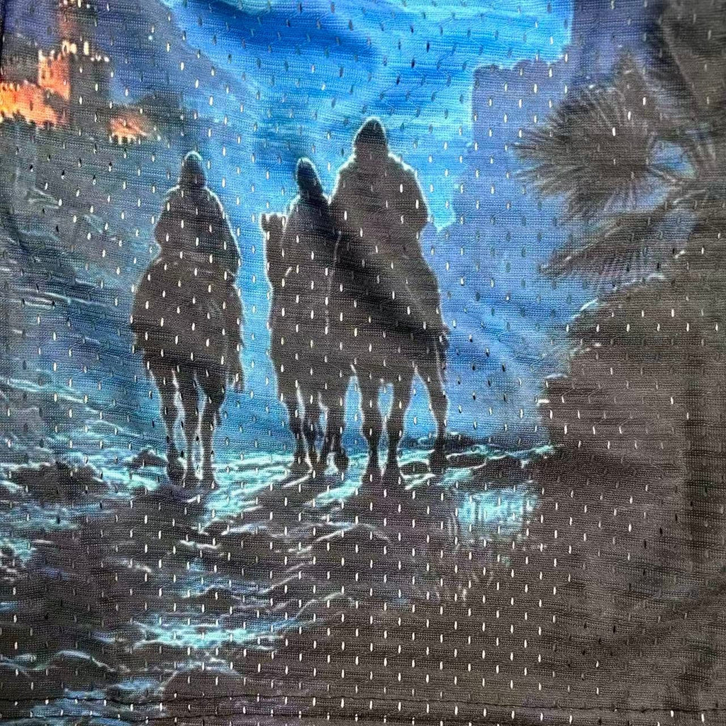 RDMCLOTHINGART tapestry hoodie THREE WISE MEN-8764