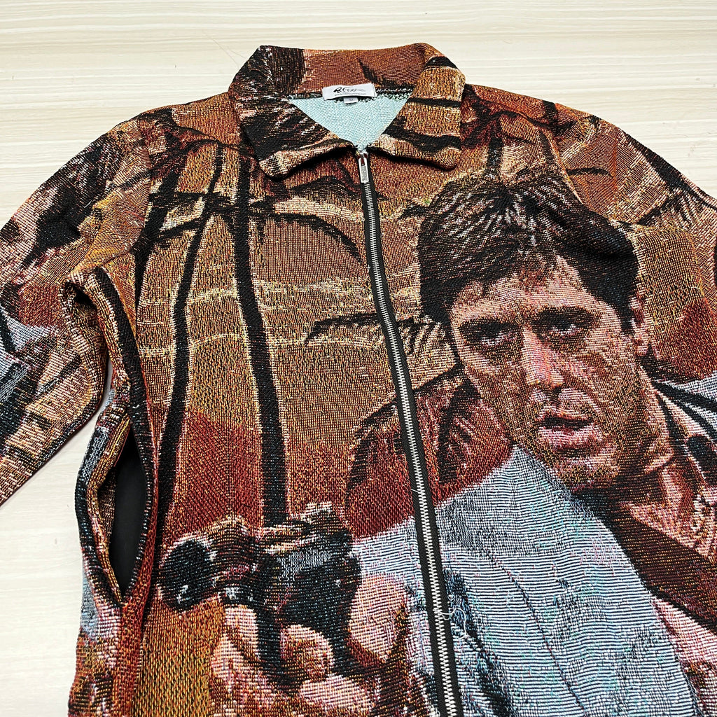 RDMCLOTHINGART tapestry hoodie TONY MONTANA TAPESTRY JACKET