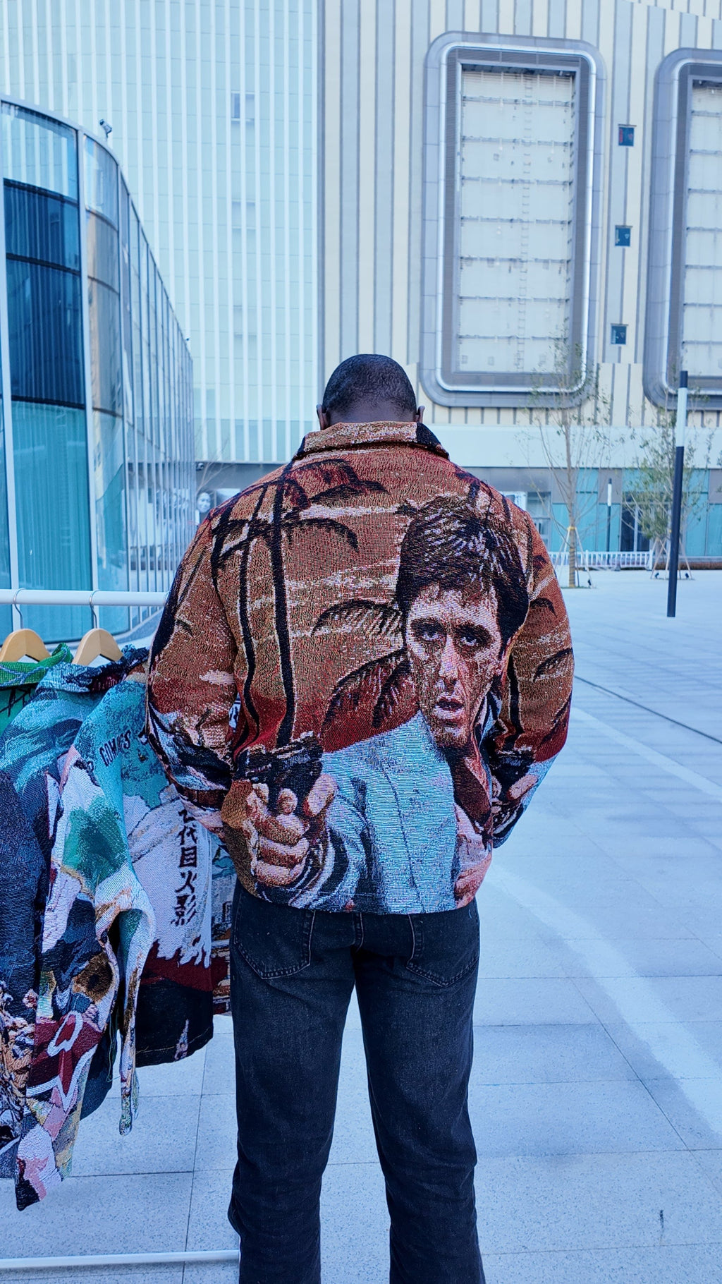RDMCLOTHINGART tapestry hoodie TONY MONTANA TAPESTRY JACKET