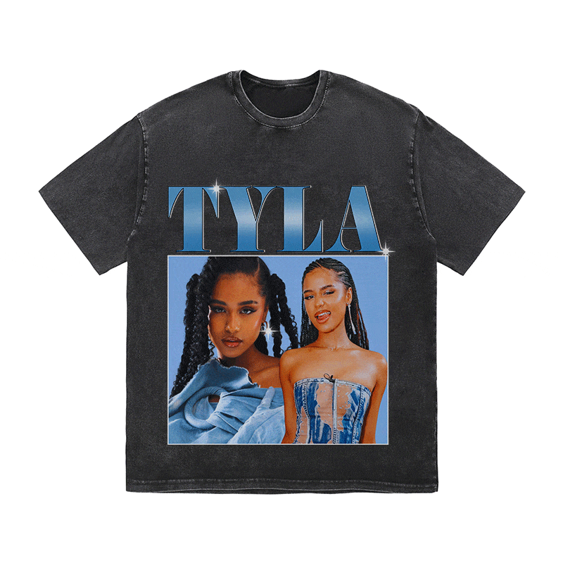 RDMCLOTHINGART tapestry hoodie TYLA HEAVY WEIGHT COTTON TEE-8871